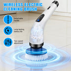 Brosse de Nettoyage Électrique Sans Fil – 7 Têtes, Long Manche, Étanche