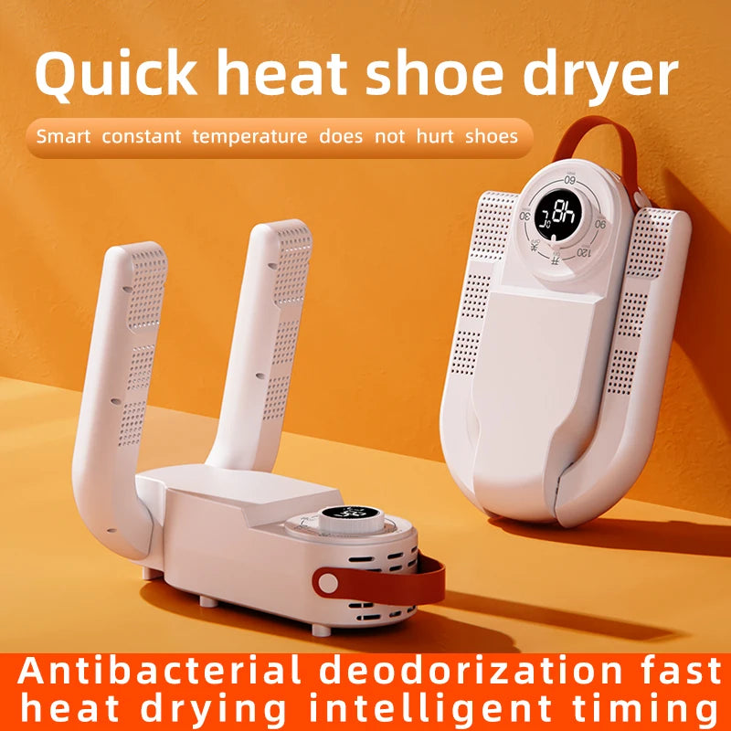 Sèche-Chaussures Électrique Intelligent – Minuterie, Séchage Rapide & Anti-Odeurs