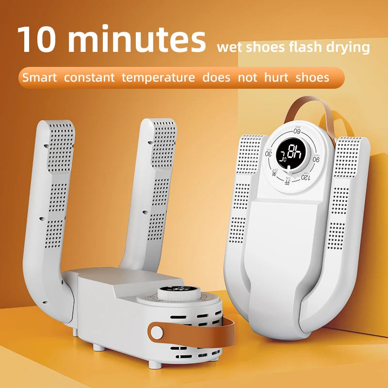 Sèche-Chaussures Électrique Intelligent – Minuterie, Séchage Rapide & Anti-Odeurs