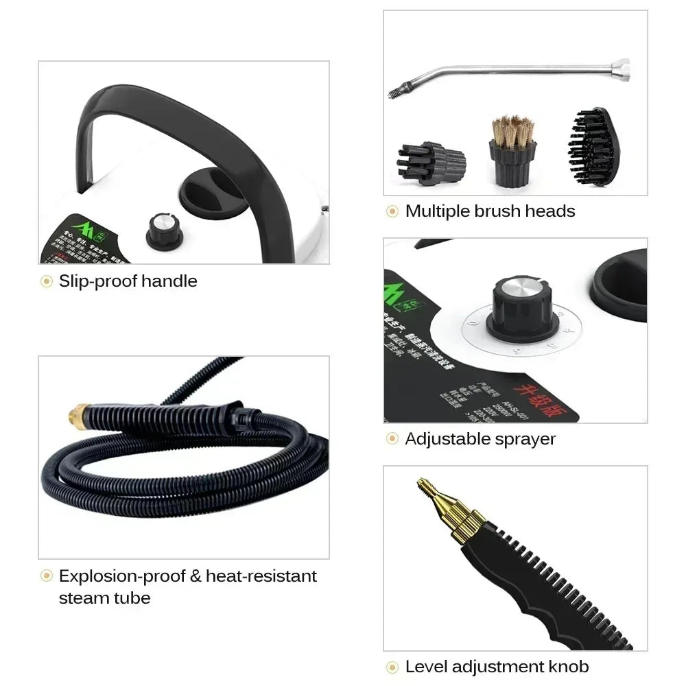 Nettoyeur Vapeur Portable Haute Température – Cuisine, Salle de Bain, Voiture