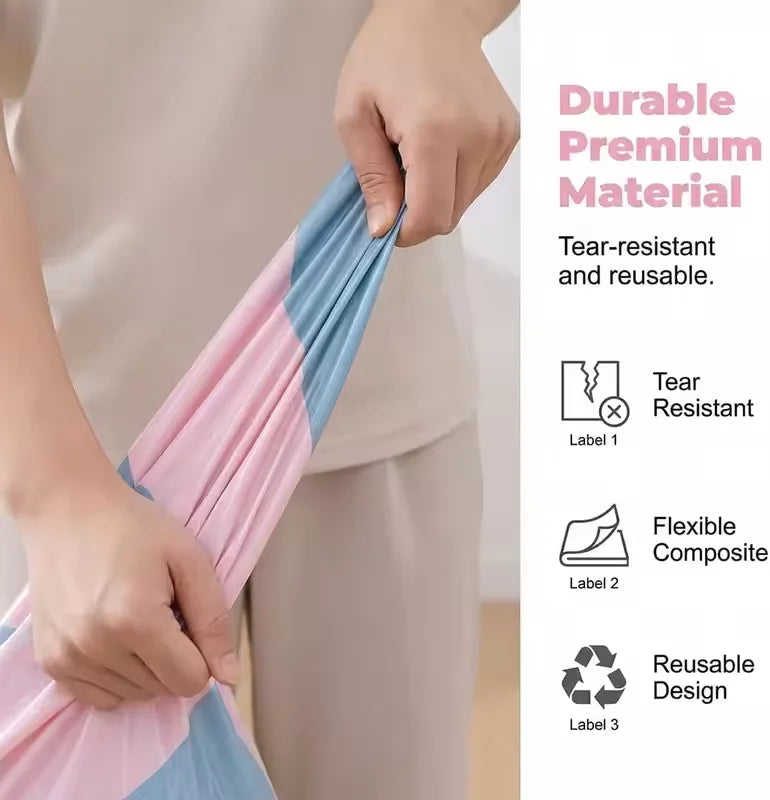 Sacs de Rangement Sous Vide 3D – Lot de 3, Sans Pompe, Gain de Place