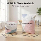 Sacs de Rangement Sous Vide 3D – Lot de 3, Sans Pompe, Gain de Place